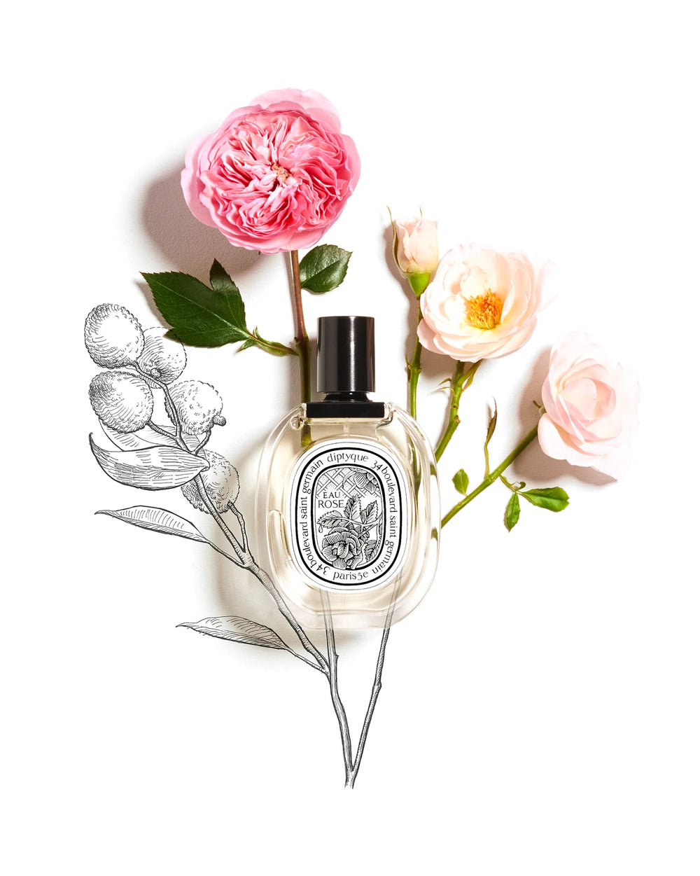 Diptyque Eau Rose Eau de Toilette (100ml) – Bild 3